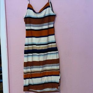Summer striped long dress